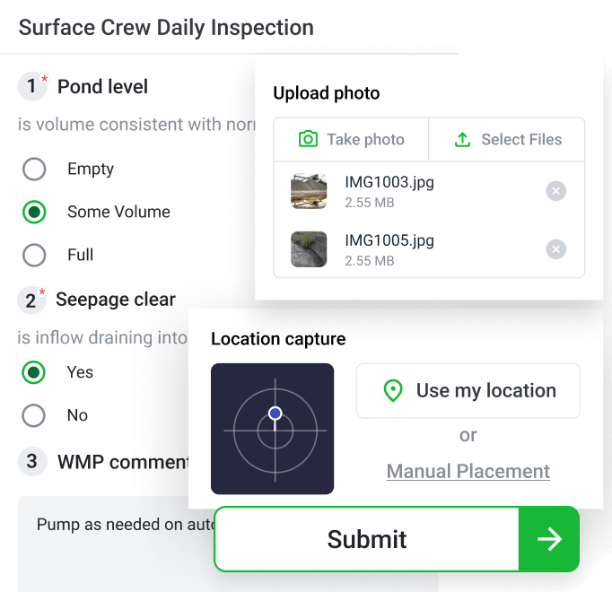 Job-specific Data Capture