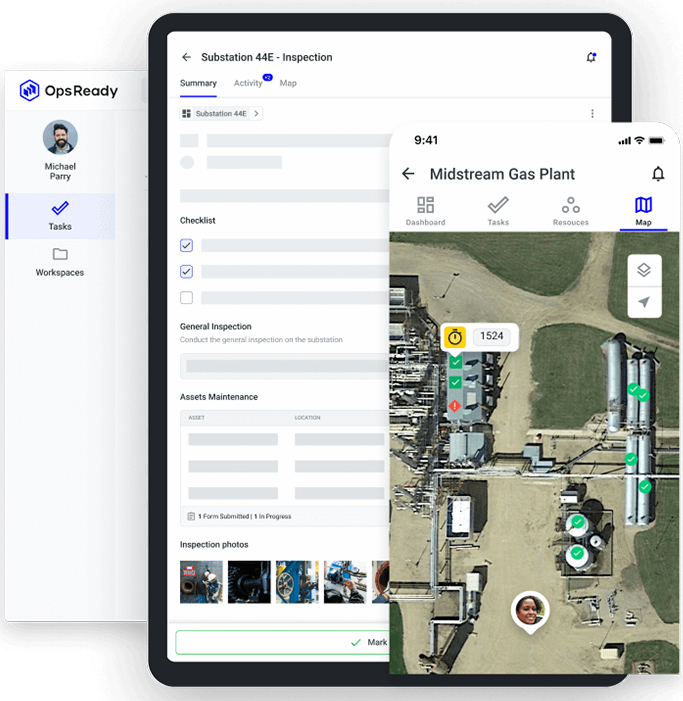 Mobile work in the field and facility